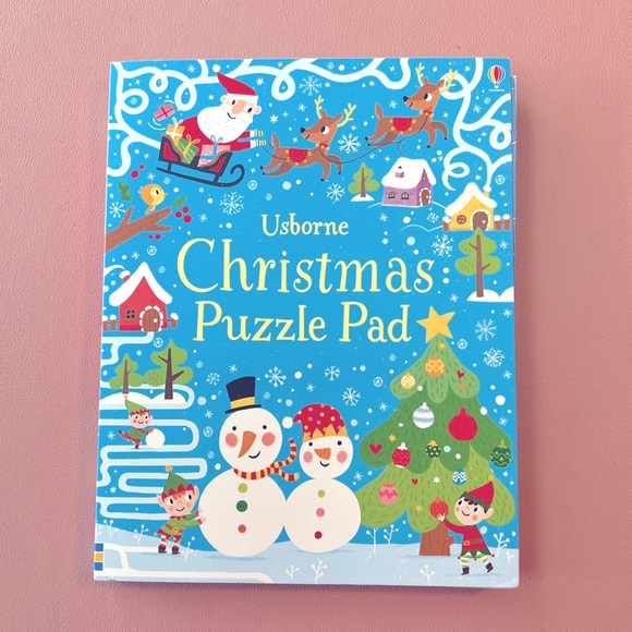 🔥 5 for $25 | Usborne 📚 | Christmas Puzzle Pad Activity Book | New - Picture 1 of 3